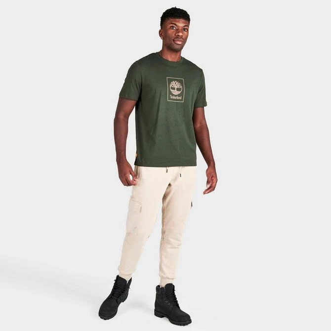 商品Timberland|Men's Timberland Stack Box Logo T-Shirt,价格¥75,第2张图片详细描述