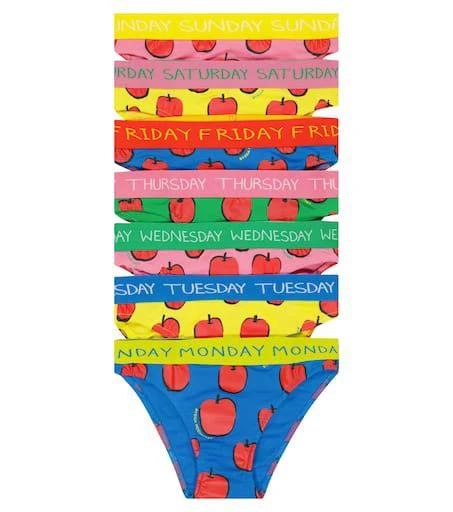 商品Stella McCartney|Set of 7 printed cotton briefs,价格¥730,第1张图片
