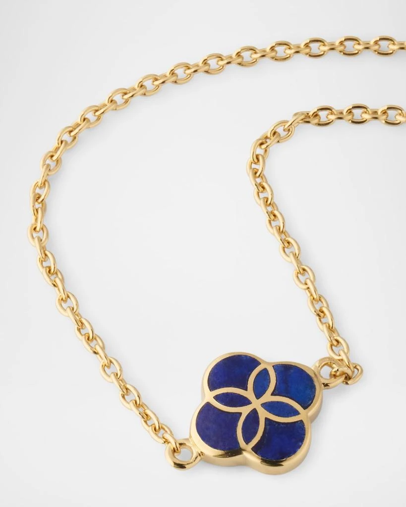 商品Jan Leslie|Single Petal Gemstone Station Necklace,价格¥2861,第3张图片详细描述