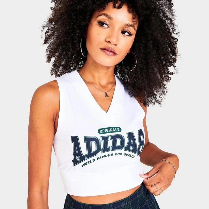 Women's adidas Originals Basketball Originals Class Of '72 Cropped V-Neck Top 商品