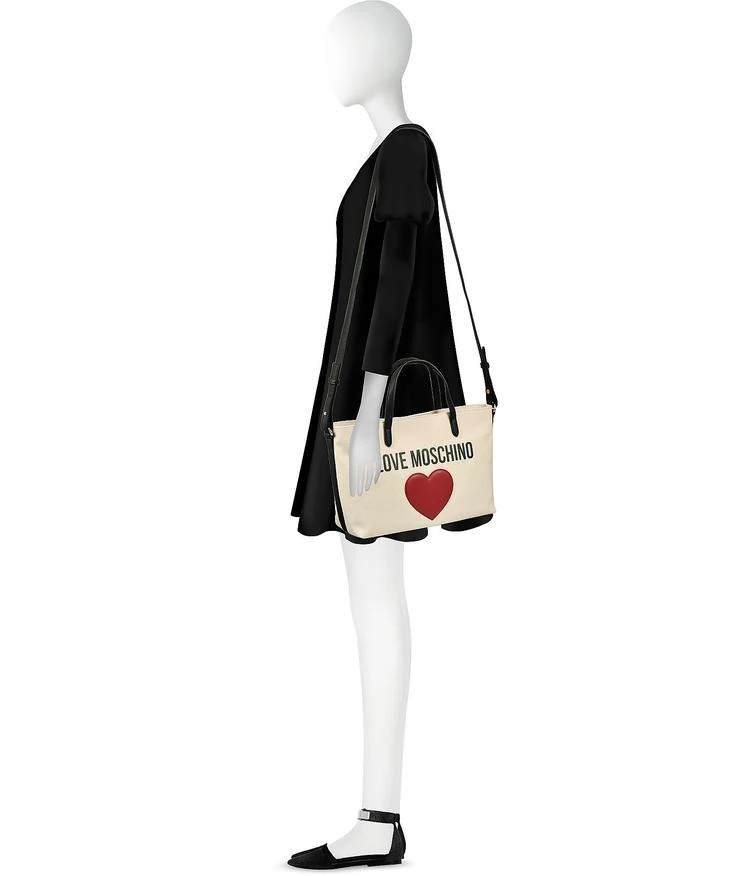 商品Moschino|棉质手提包配肩带,价格¥1179,第3张图片详细描述