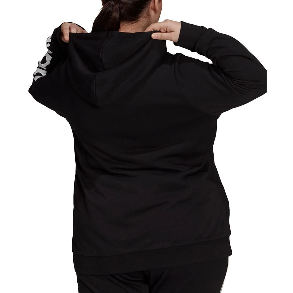 商品Adidas|Essentials Plus Size French Terry Logo-Sleeve Hoodie,价格¥382,第3张图片详细描述