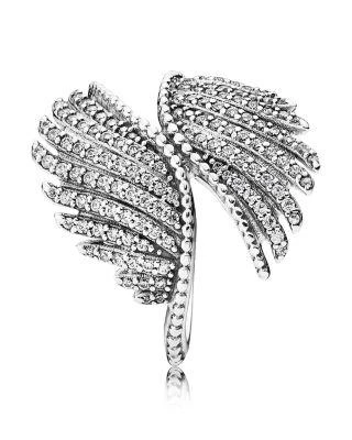 商品PANDORA|戒指 - 纯银和锆石美琪羽毛,价格¥741,第2张图片详细描述