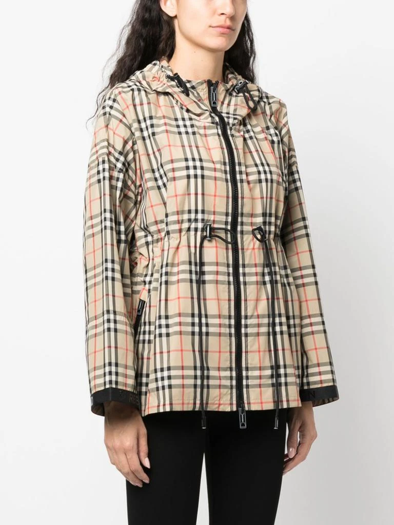 商品Burberry|BURBERRY - Check Motif Hooded Jacket,价格¥10622,第5张图片详细描述