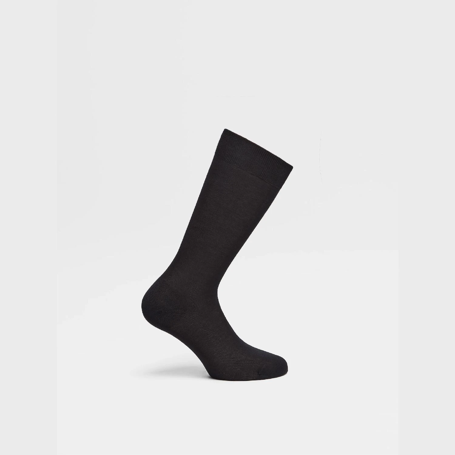 包邮包税【预售7天发货】 ZEGNA杰尼亚 23秋冬 男士 袜子 Black Cotton Socks N4V40-012-001 商品