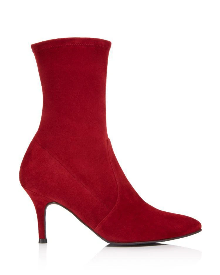 商品Stuart Weitzman|Cling Suede Stretch Sock Booties ,价格¥2582,第2张图片详细描述