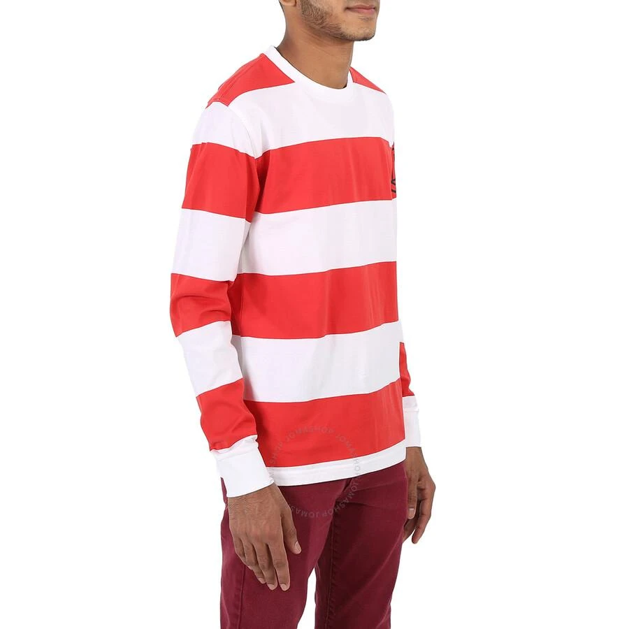 商品Burberry|Men's Laxley Stripe Long-sleeve Cotton Oversized T-shirt,价格¥708,第3张图片详细描述