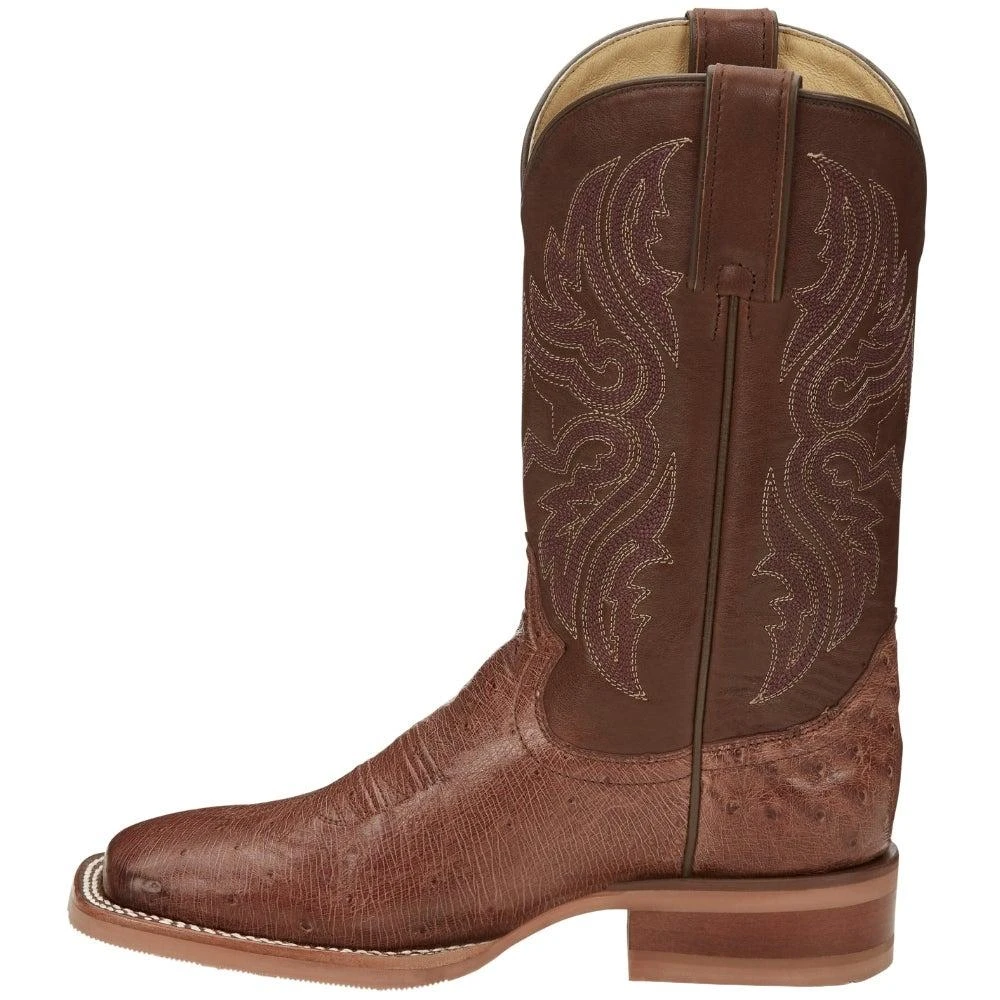 商品Justin Boots|Trinity Smooth Ostrich Square Toe Cowboy Boots,价格¥1053,第3张图片详细描述