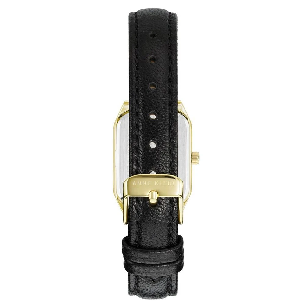 商品Anne Klein|Women's Black Leather Strap Watch 24mm,价格¥487,第3张图片详细描述