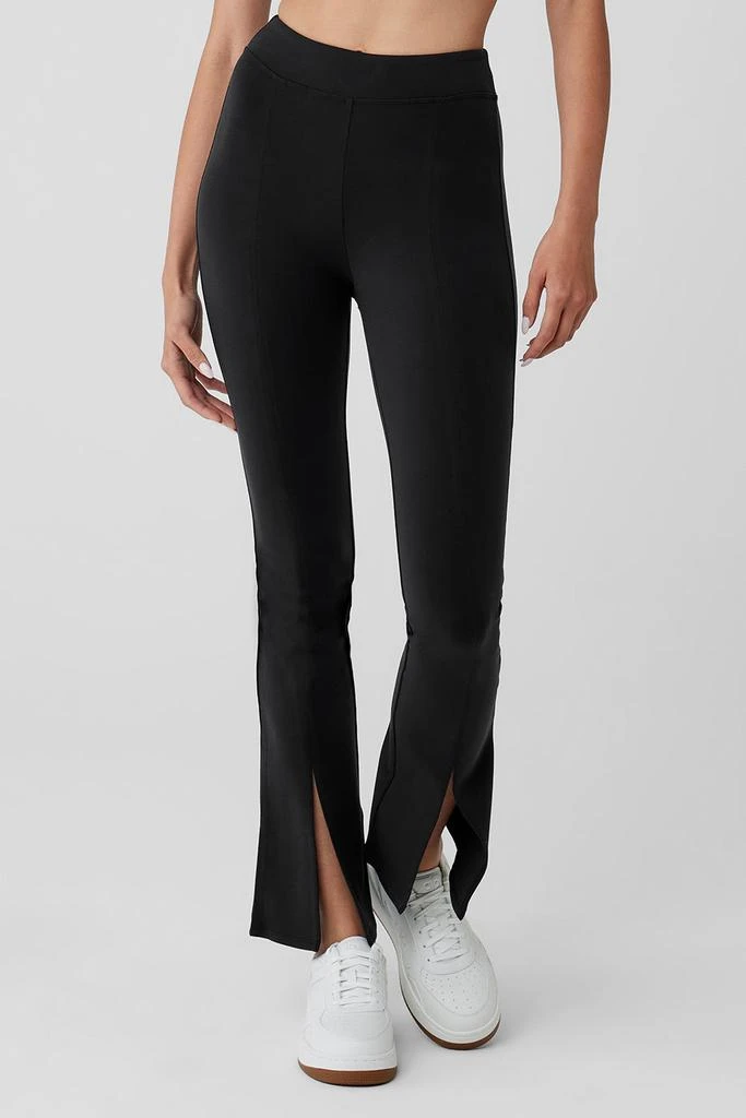 商品Alo|Airbrush 7/8 High Waist Flutter Legging - Black,价格¥896,第1张图片