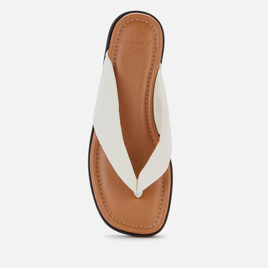 商品Dune|DUNE WOMEN'S LONGISLAND LEATHER TOE POST SANDALS - ECRU/LEATHER,价格¥541,第3张图片详细描述