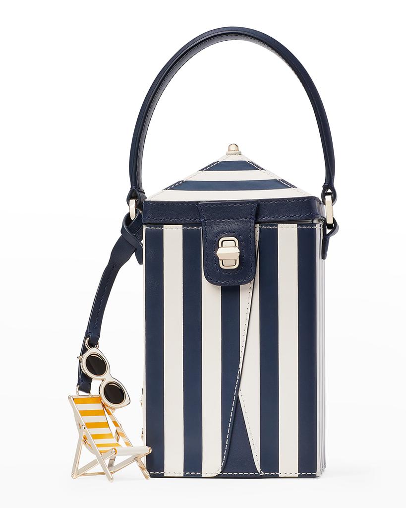 sunkiss beach stripe-print top-handle bag商品第1张图片规格展示