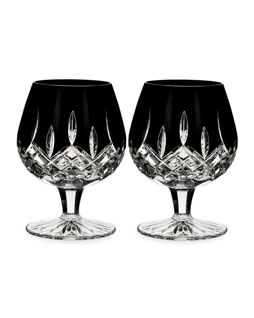 商品Waterford Crystal|Lismore Black Brandy Balloon Glasses, Set 2,价格¥1828,第1张图片
