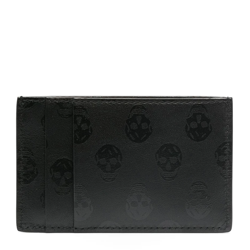 ALEXANDER MCQUEEN 亚历山大·麦昆 男士黑色小牛皮短款钱夹 602144-1AAAN-1000 商品
