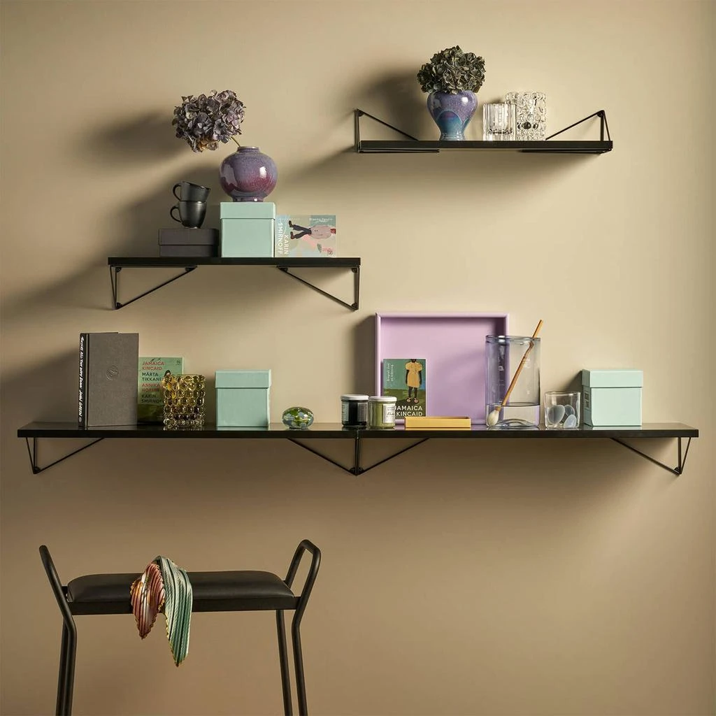 商品The Hut|Maze Interior Pythagoras Shelf - 60cm - Black,价格¥206,第4张图片详细描述