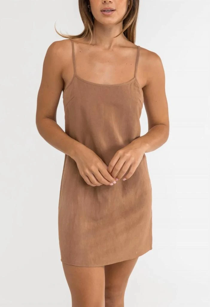 商品Rhythm.|Classic Slip Dress In Caramel,价格¥290,第1张图片