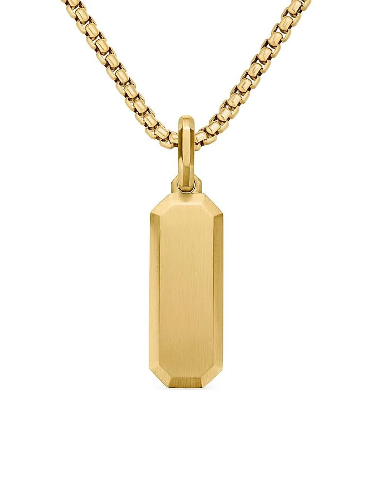 商品David Yurman|Streamline Amulet in 18K Yellow Gold, 39MM,价格¥19226,第1张图片
