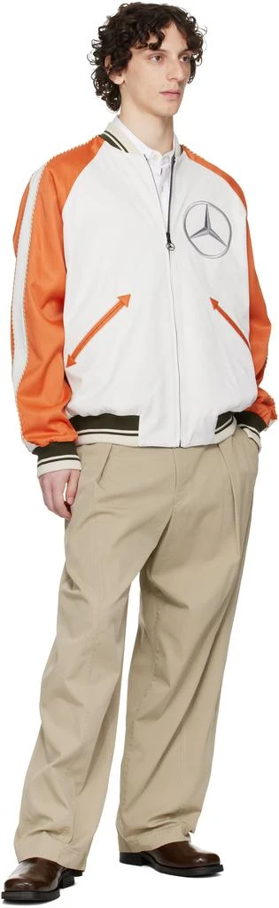 商品Moncler|Mercedes-Benz by NIGO White & Navy Satet Reversible Jacket,价格¥27145,第5张图片详细描述