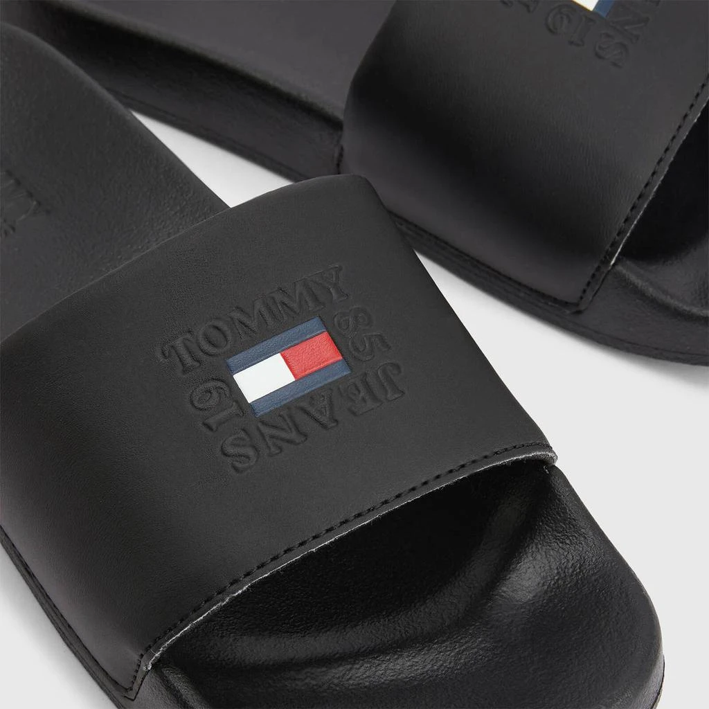 商品Tommy Jeans|TOMMY JEANS WOMEN'S PRINTED POOL SLIDE SANDALS - BLACK,价格¥228,第4张图片详细描述