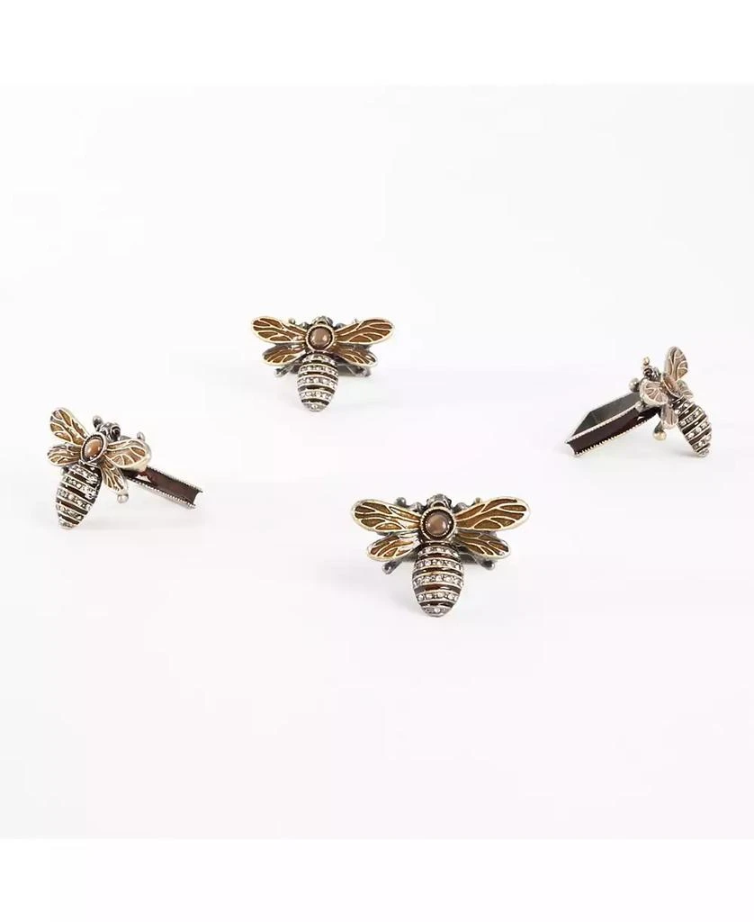 商品Saro Lifestyle|Bumble Bee Napkin Ring, Set of 4,价格¥178,第2张图片详细描述