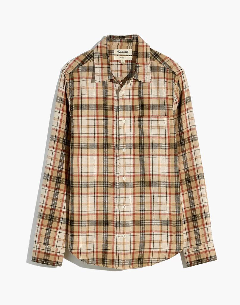 商品Madewell|Double-Weave Perfect Long-Sleeve Shirt,价格¥530,第7张图片详细描述