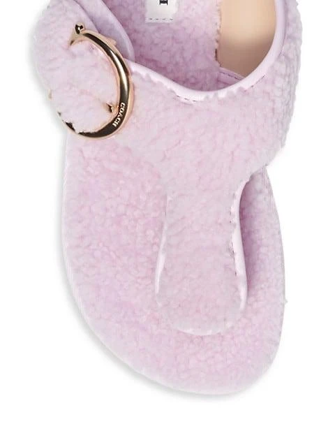 商品Coach|Hollie Shearling Sandals,价格¥316,第3张图片详细描述
