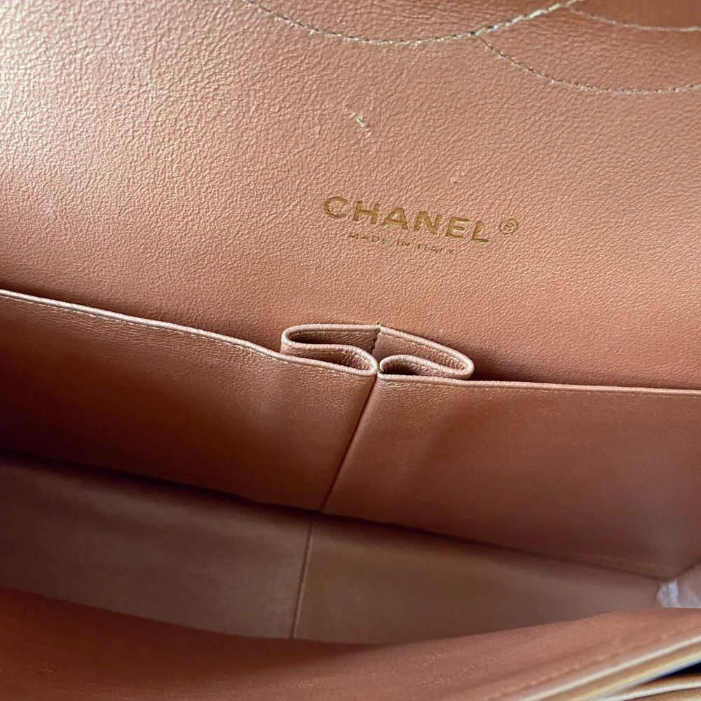 商品[二手商品] Chanel|Chanel Bronze Quilted Leather Maxi Shoulder Bag,价格¥38308,第5张图片详细描述