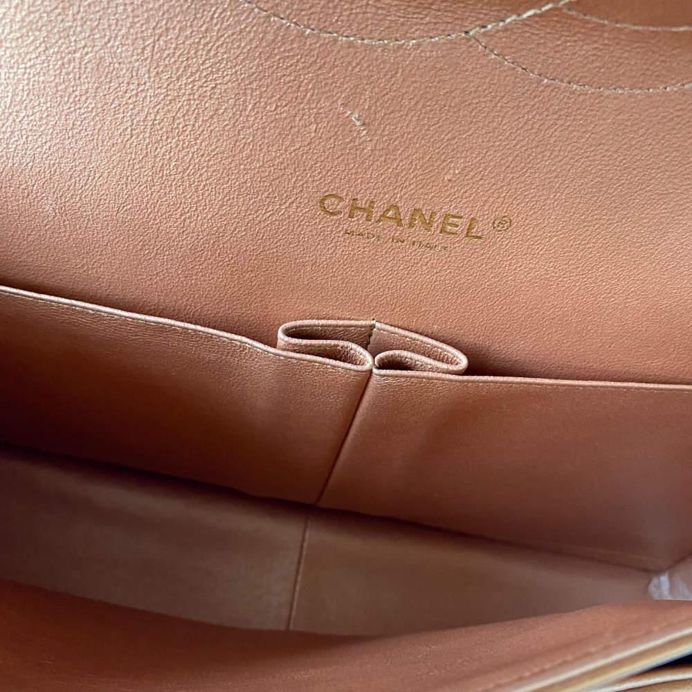商品[二手商品] Chanel|Chanel Bronze Quilted Leather Maxi Shoulder Bag,价格¥37515,第7张图片详细描述