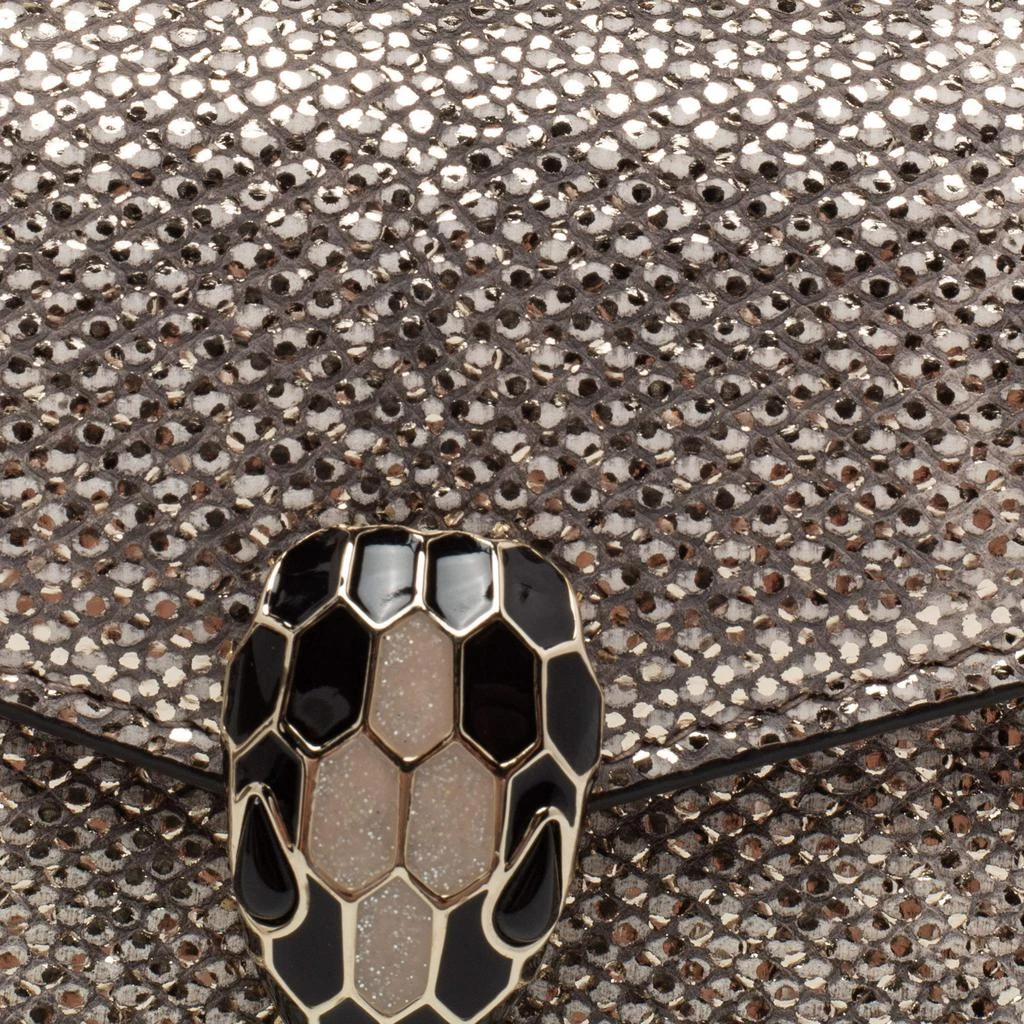 Bvlgari Metallic Gold Karung Leather Serpenti Forever Wallet 商品