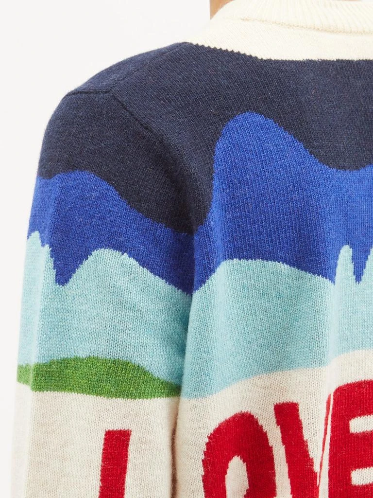 商品Charles Jeffrey Loverboy|Logo-jacquard wool-blend sweater,价格¥2175,第4张图片详细描述