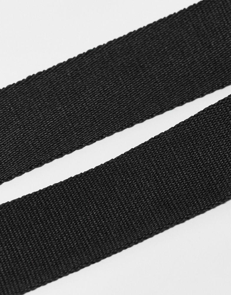 Levi's tonal batwing web belt in black商品第3张图片规格展示