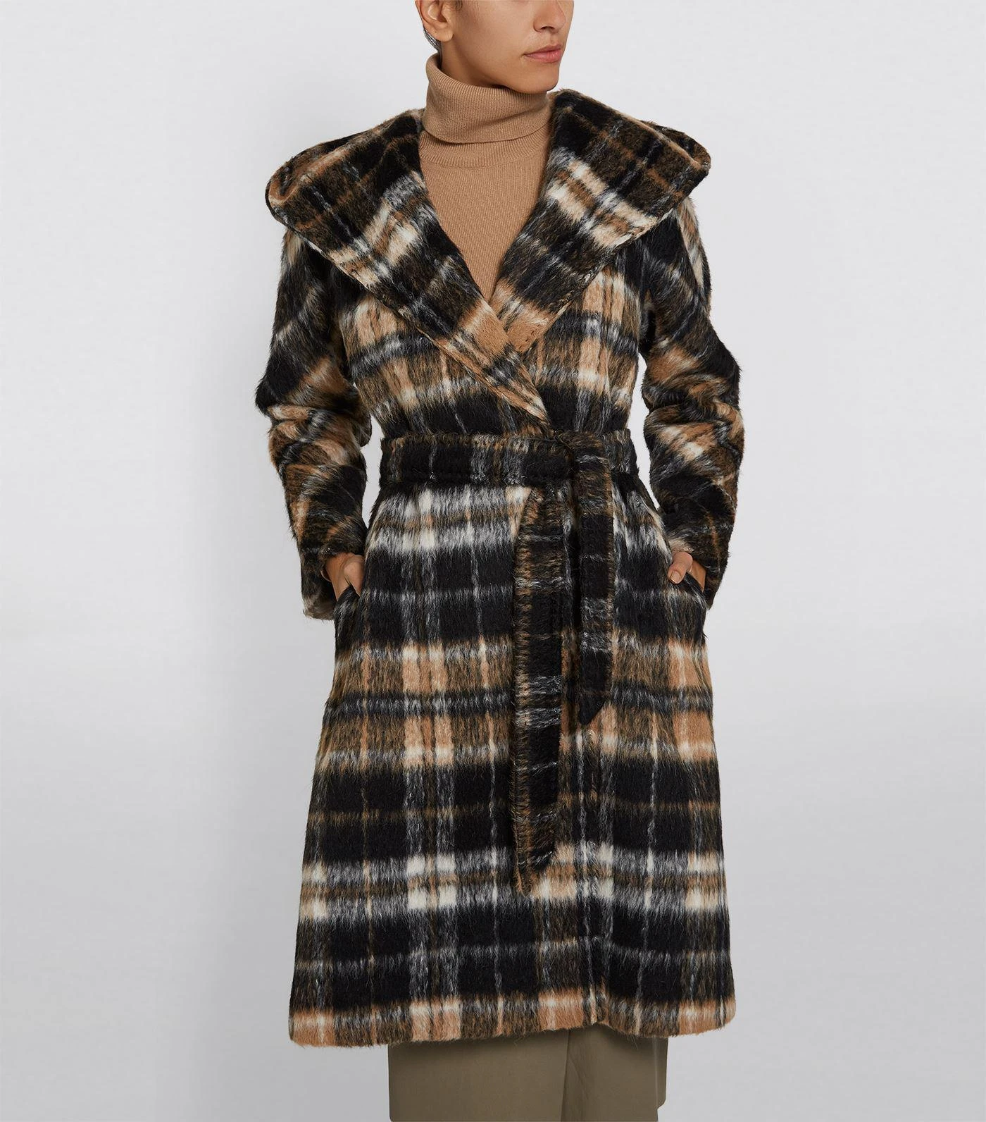 商品Max Mara|Alpaca Check Coat,价格¥4529,第3张图片详细描述