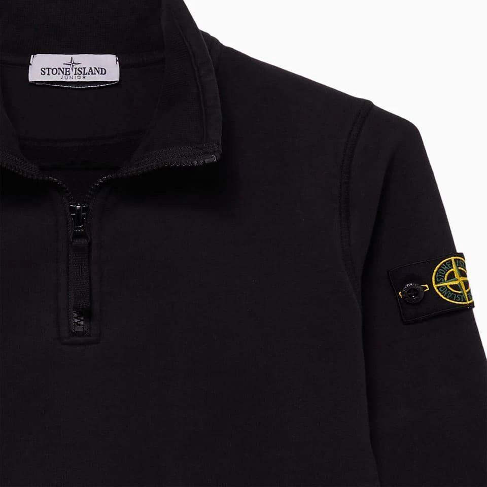 商品Stone Island Junior|Stone Island Junior Stone Island Half Zip Sweatshirt 771661040,价格¥1048,第3张图片详细描述