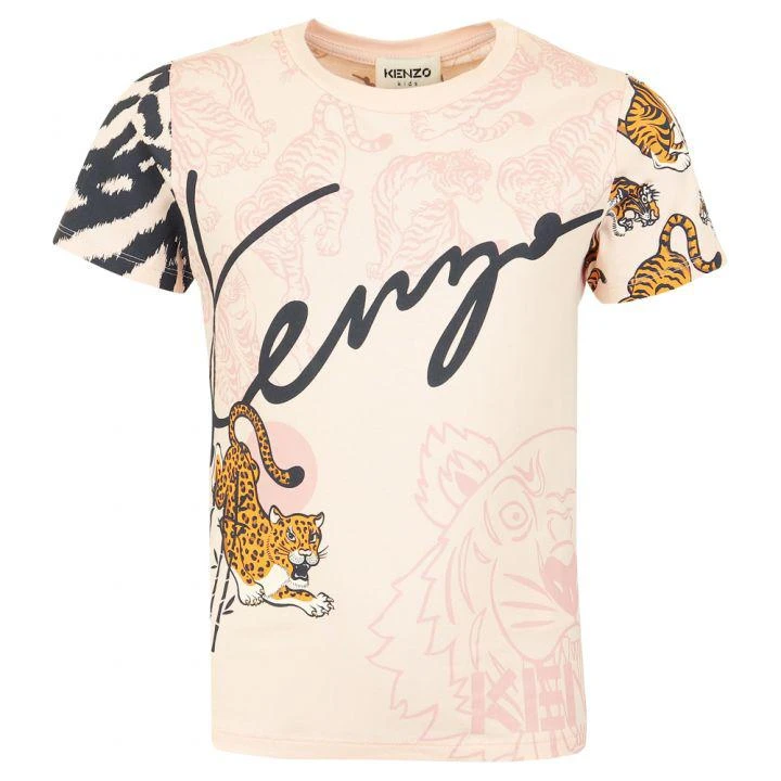 商品Kenzo|Pink Tiger Design T Shirt,价格¥217,第1张图片