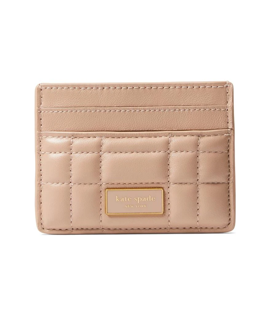 商品Kate Spade|Evelyn Quilted Leather Card Holder,价格¥660,第1张图片