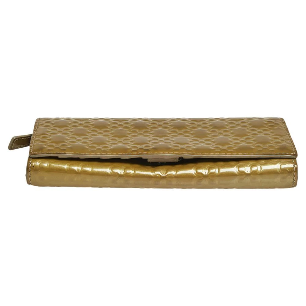 Coach Olive Green Patent Leather Continental Wallet on Chain 商品