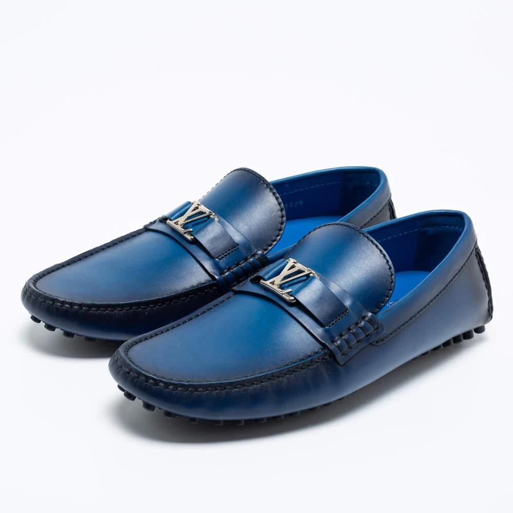 商品[二手商品] Louis Vuitton|Louis Vuitton Two-Tone Leather Major Slip-On Loafers Size 41,价格¥4331,第2张图片详细描述