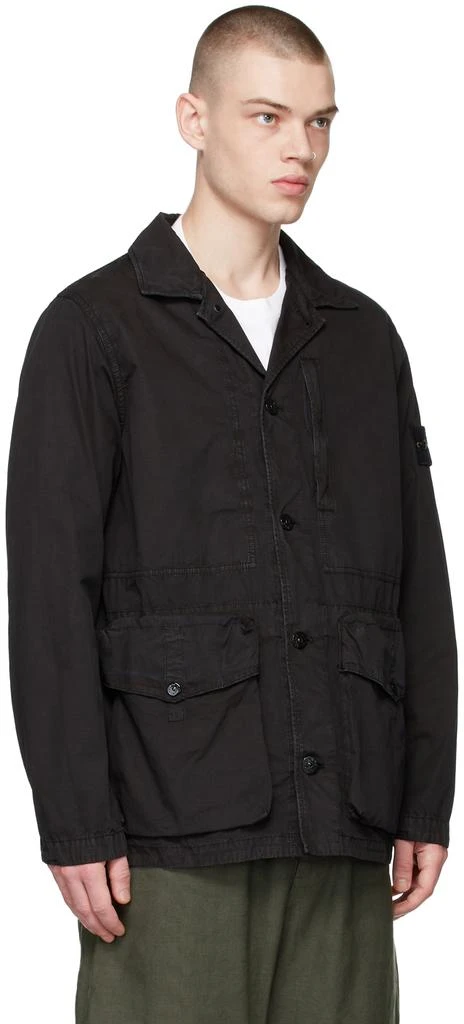 商品Stone Island|Black Old Effect Jacket,价格¥3311,第2张图片详细描述