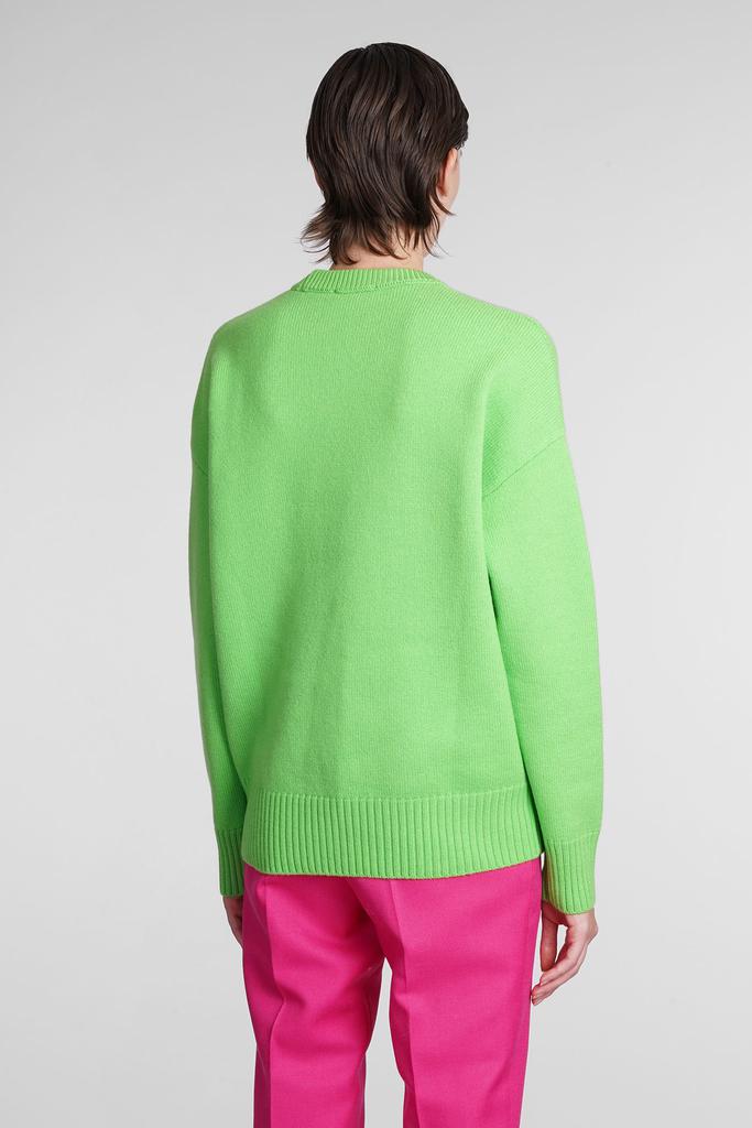 Ami Alexandre Mattiussi Knitwear In Green Wool商品第3张图片规格展示