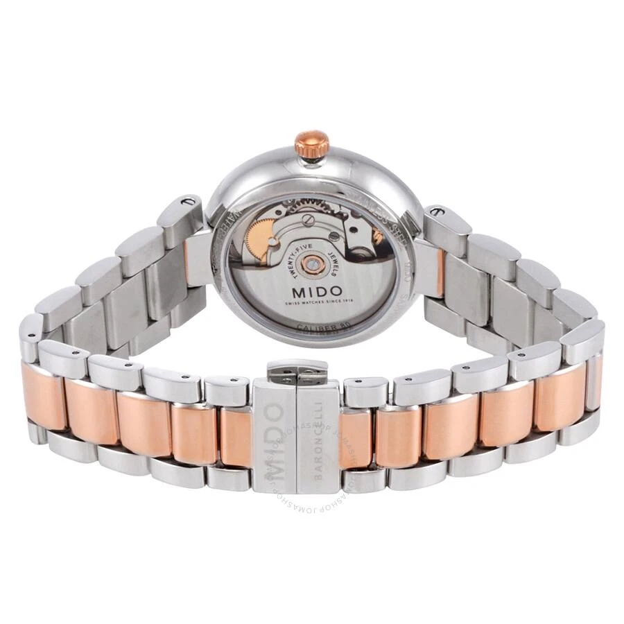 商品MIDO|Baroncelli Donna Automatic Silver Dial Ladies Watch M0222072203110,价格¥2349,第3张图片详细描述
