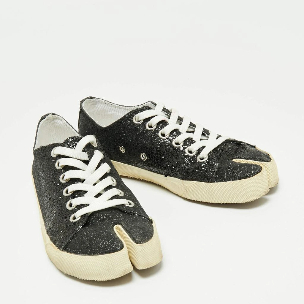 商品[二手商品] MAISON MARGIELA|Maison Martin Margiela Black Glitter Tabi Low Top Sneakers Size 37,价格¥1431,第4张图片详细描述