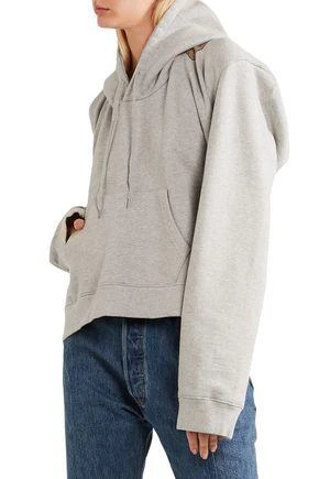 商品Vetements|Printed French cotton-blend terry hooded sweatshirt,价格¥1726,第2张图片详细描述