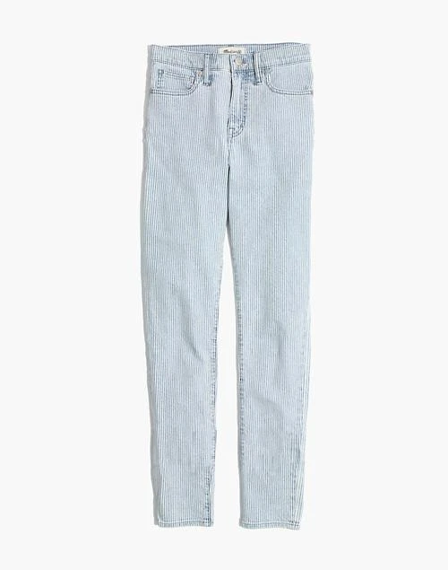 商品Madewell|10" High-Rise Skinny Crop Jeans in Piper Stripe,价格¥476,第5张图片详细描述