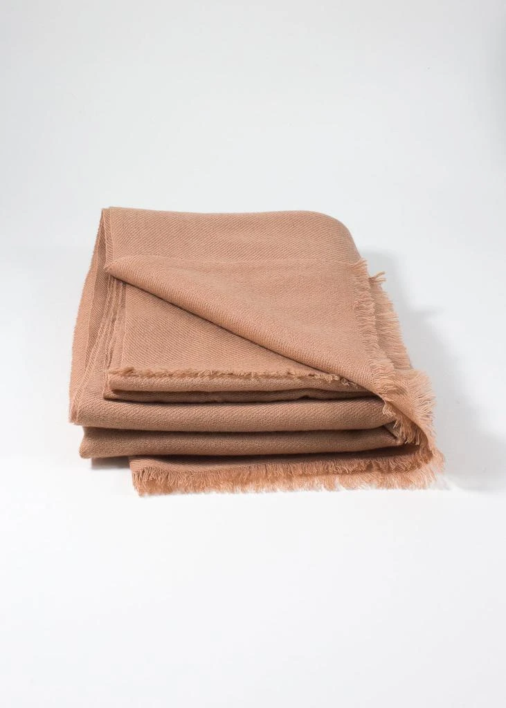 商品Iris Delruby|IRIS DELRUBY - plain twill cashmere scarf - nude,价格¥3445,第1张图片