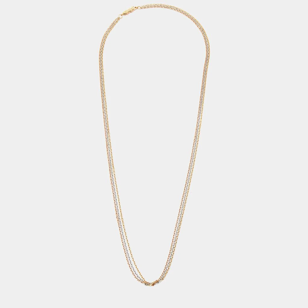 商品[二手商品] Cartier|Cartier 18k Three Tone Gold Chain Necklace,价格¥8793,第1张图片