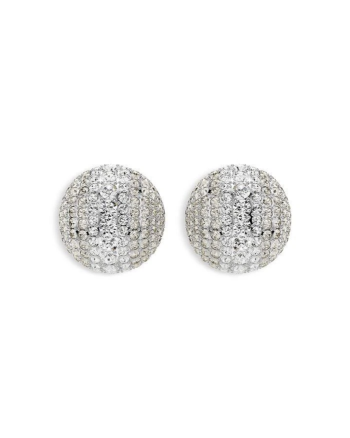 商品Swarovski|Sublima Crystal Clip On Drop Earrings in Rhodium Plated,价格¥3613,第1张图片详细描述