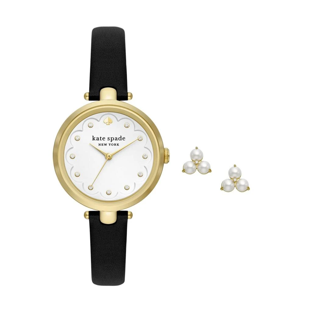 商品Kate Spade|34 mm Holland Leather Watch - KSW1776SET,价格¥1498,第1张图片