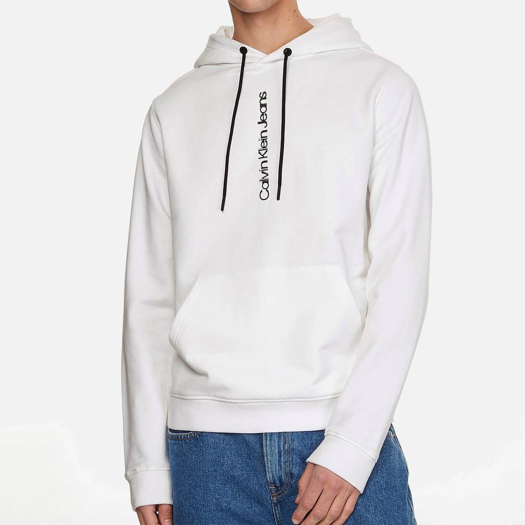 Calvin Klein Jeans Men's Institutional Hoodie - Bright White商品第1张图片规格展示