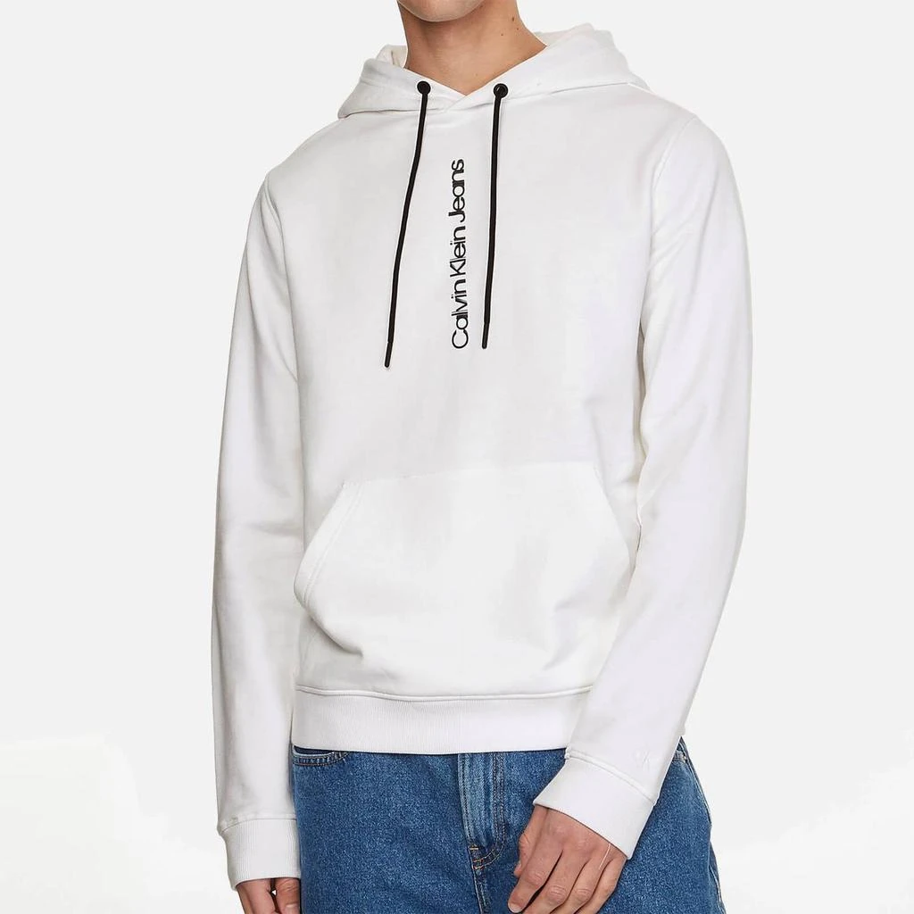 商品Calvin Klein|Calvin Klein Jeans Men's Institutional Hoodie - Bright White,价格¥311,第1张图片