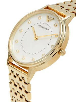 商品Emporio Armani|32MM Goldtone Stainless Steel & Crystal Bracelet Watch,价格¥1238,第3张图片详细描述